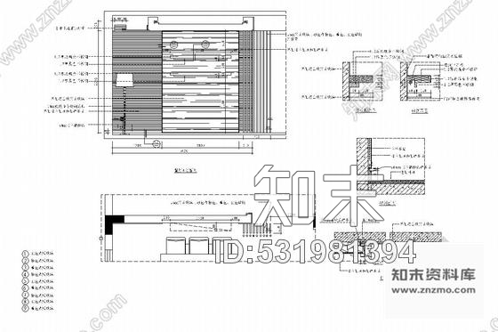 施工图福州地区标志性大型豪宅区现代风格两居室装修图含实景图cad施工图下载【ID:531981394】