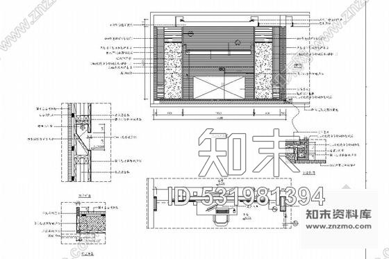 施工图福州地区标志性大型豪宅区现代风格两居室装修图含实景图cad施工图下载【ID:531981394】