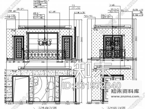 施工图昆明欧式精装3层别墅室内设计施工图施工图下载【ID:531972340】