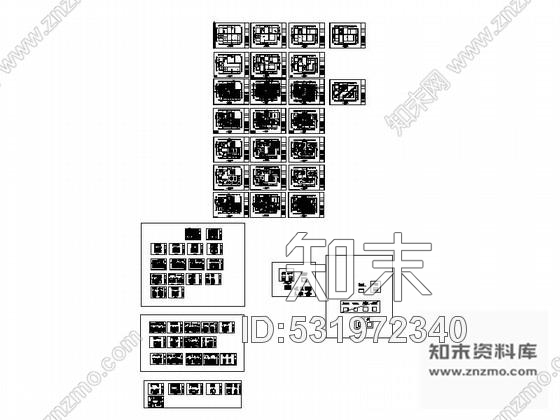 施工图昆明欧式精装3层别墅室内设计施工图施工图下载【ID:531972340】