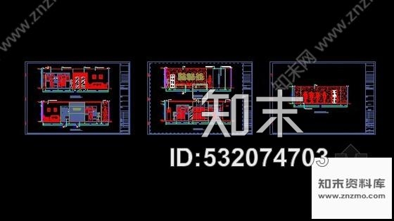施工图某品牌男装店铺装修图cad施工图下载【ID:532074703】