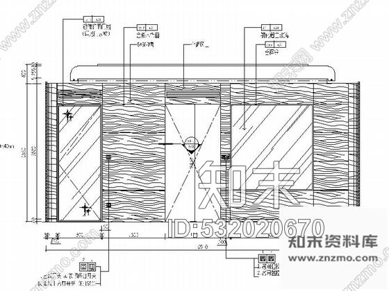 施工图浙江现代简约酒店客房精装修CAD施工图施工图下载【ID:532020670】