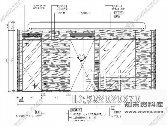 施工图浙江现代简约酒店客房精装修CAD施工图施工图下载【ID:532020670】