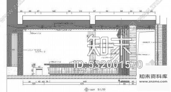 施工图上海某名品日本料理店室内装修施工图含实景cad施工图下载【ID:532001570】