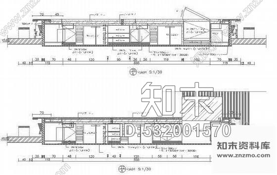 施工图上海某名品日本料理店室内装修施工图含实景cad施工图下载【ID:532001570】