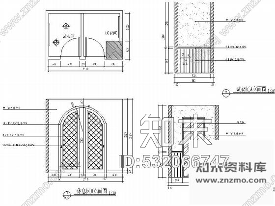 施工图南京160平日韩风格服装店装修CAD施工图含效果图cad施工图下载【ID:532066747】