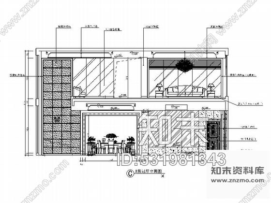 施工图深圳某高端简欧双层空中别墅施工图含效果模型cad施工图下载【ID:531981343】