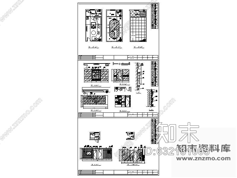 施工图酒吧包间装修图4cad施工图下载【ID:632131003】