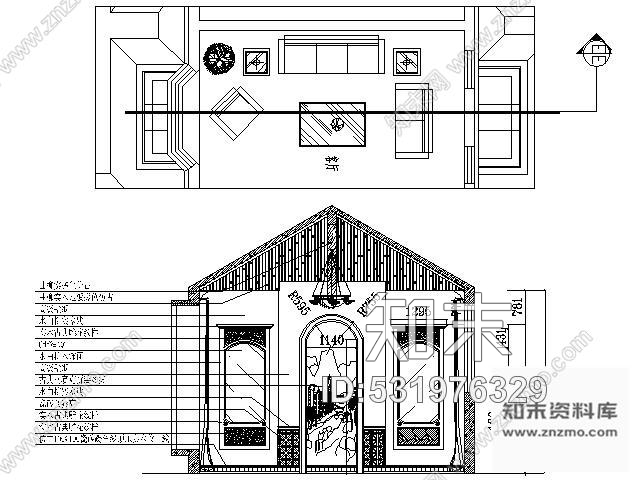 施工图沈阳泰式精装双拼别墅施工图含实景cad施工图下载【ID:531976329】