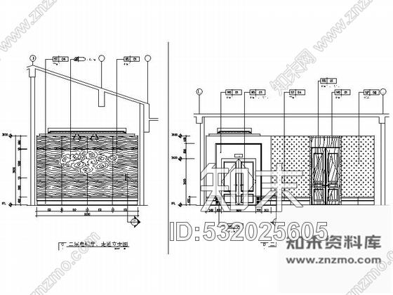 施工图东莞时尚商务酒店电梯厅及走廊CAD装修施工图施工图下载【ID:532025605】