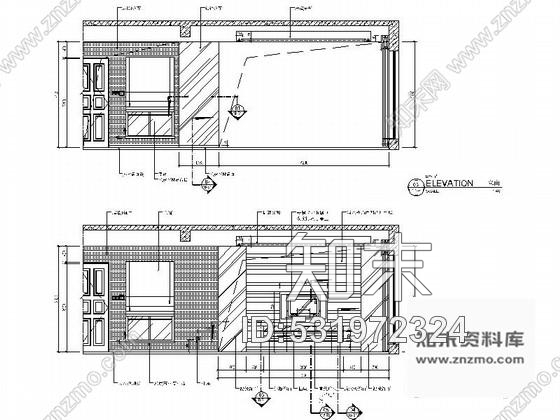 施工图江苏某现代中式双层别墅室内装修施工图含效果cad施工图下载【ID:531972324】