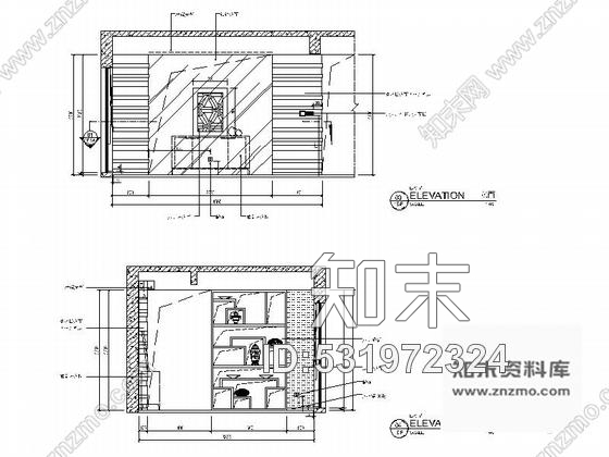 施工图江苏某现代中式双层别墅室内装修施工图含效果cad施工图下载【ID:531972324】