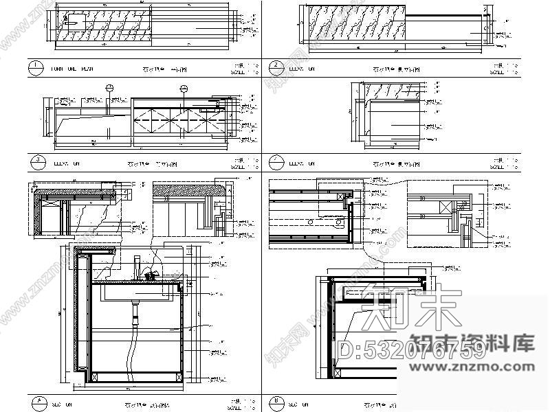 施工图深圳欧式售楼处室内装饰设计图cad施工图下载【ID:532076759】