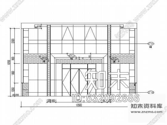 施工图北京某银行办公空间局部室内装修设计图含效果cad施工图下载【ID:532092886】
