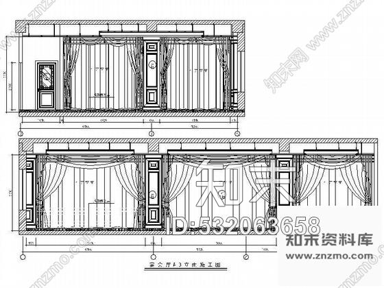 施工图常用宴会厅装修图cad施工图下载【ID:532063658】