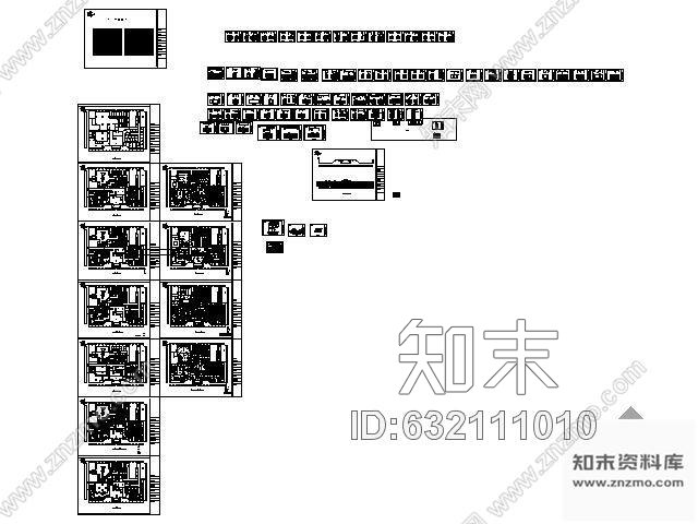 施工图浙江某市洗浴休闲中心装修图cad施工图下载【ID:632111010】