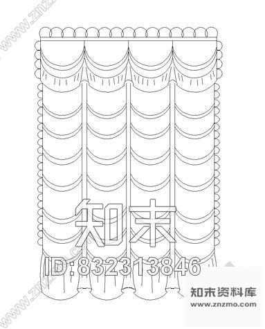 图块/节点窗帘图块集cad施工图下载【ID:832313846】