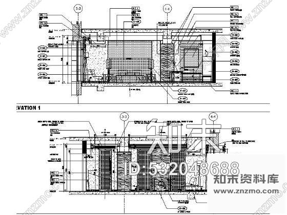 施工图北京五星级酒店豪华B1型套房样板间施工图cad施工图下载【ID:532048688】