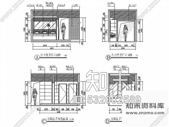 施工图四川中式古香古韵特色茶楼室内装修施工图cad施工图下载【ID:532002589】