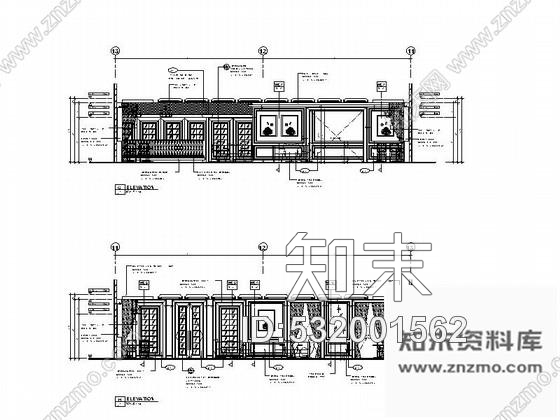 施工图优雅浪漫法式餐厅及雪茄吧室内装修图含效果图cad施工图下载【ID:532001562】