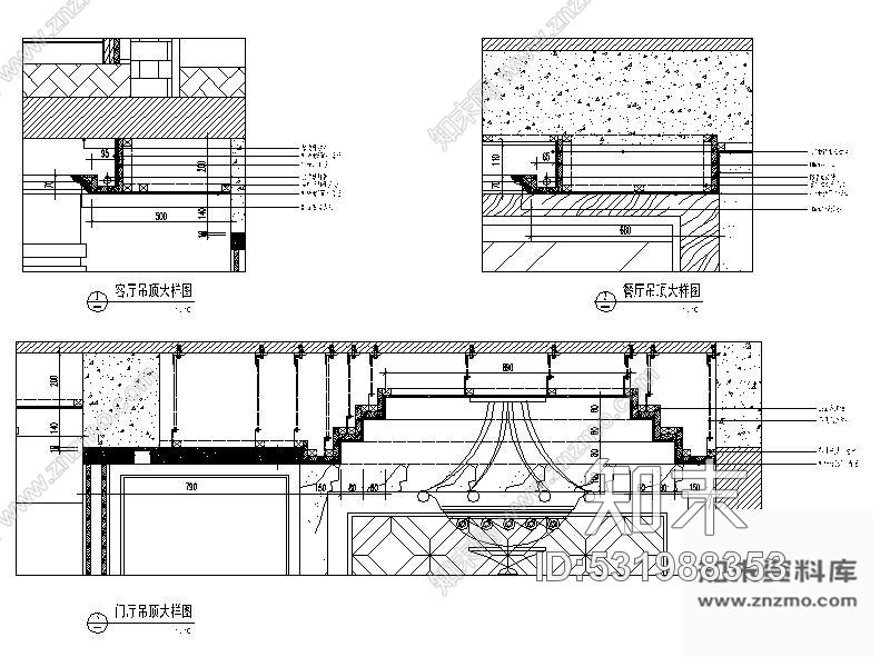 施工图现代时尚二层别墅室内施工图含效果施工图下载【ID:531988353】