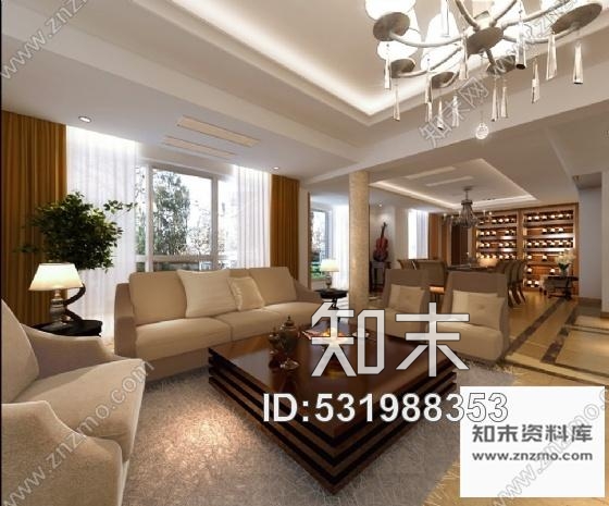 施工图现代时尚二层别墅室内施工图含效果施工图下载【ID:531988353】