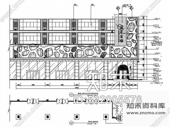 施工图湖南某现代时尚餐厅室内装修施工图含实景cad施工图下载【ID:532005578】