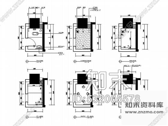 施工图湖南某现代时尚餐厅室内装修施工图含实景cad施工图下载【ID:532005578】