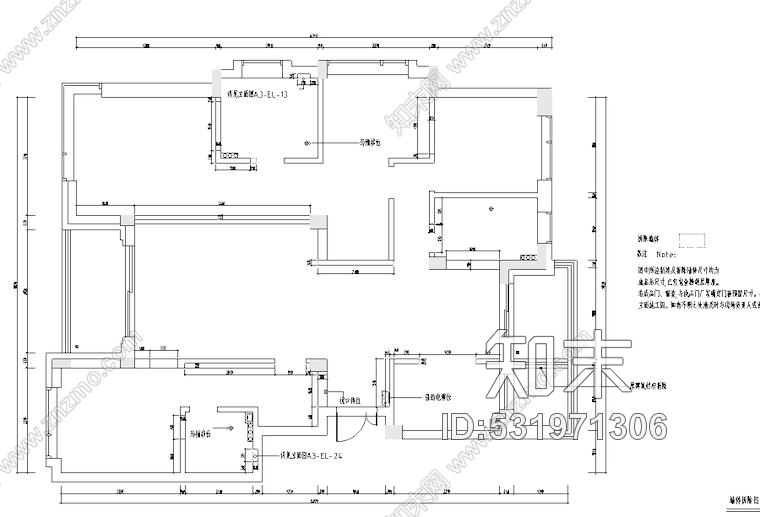 凯旋门现代木质简约风豪宅设计施工图附效果图施工图下载【ID:531971306】