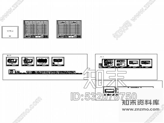 施工图青岛某住宅小区售楼处室内竣工图cad施工图下载【ID:532076750】