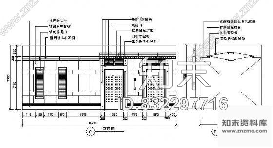 电梯间cad施工图下载【ID:832297716】