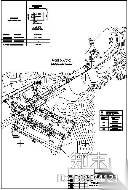 某矿山热力管道平面图施工图下载