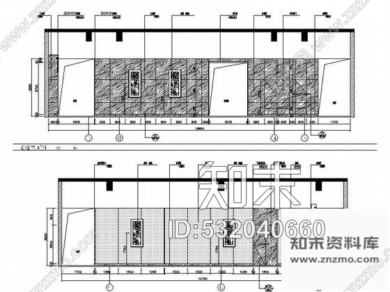 施工图重庆现代简约酒店公共通道室内设计施工图cad施工图下载【ID:532040660】