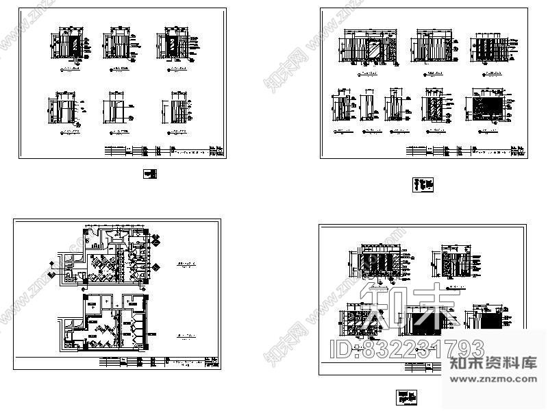 图块/节点酒店公共卫生间装修详图cad施工图下载【ID:832231793】