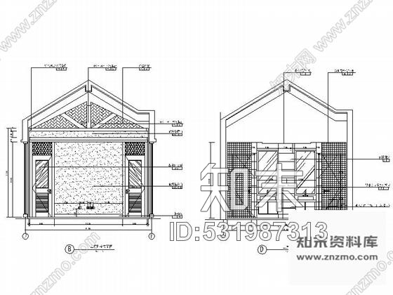 施工图海南某度假区别墅B户型室内装修图施工图下载【ID:531987313】