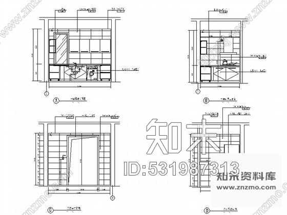 施工图海南某度假区别墅B户型室内装修图施工图下载【ID:531987313】