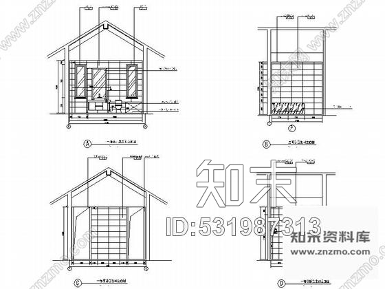 施工图海南某度假区别墅B户型室内装修图施工图下载【ID:531987313】