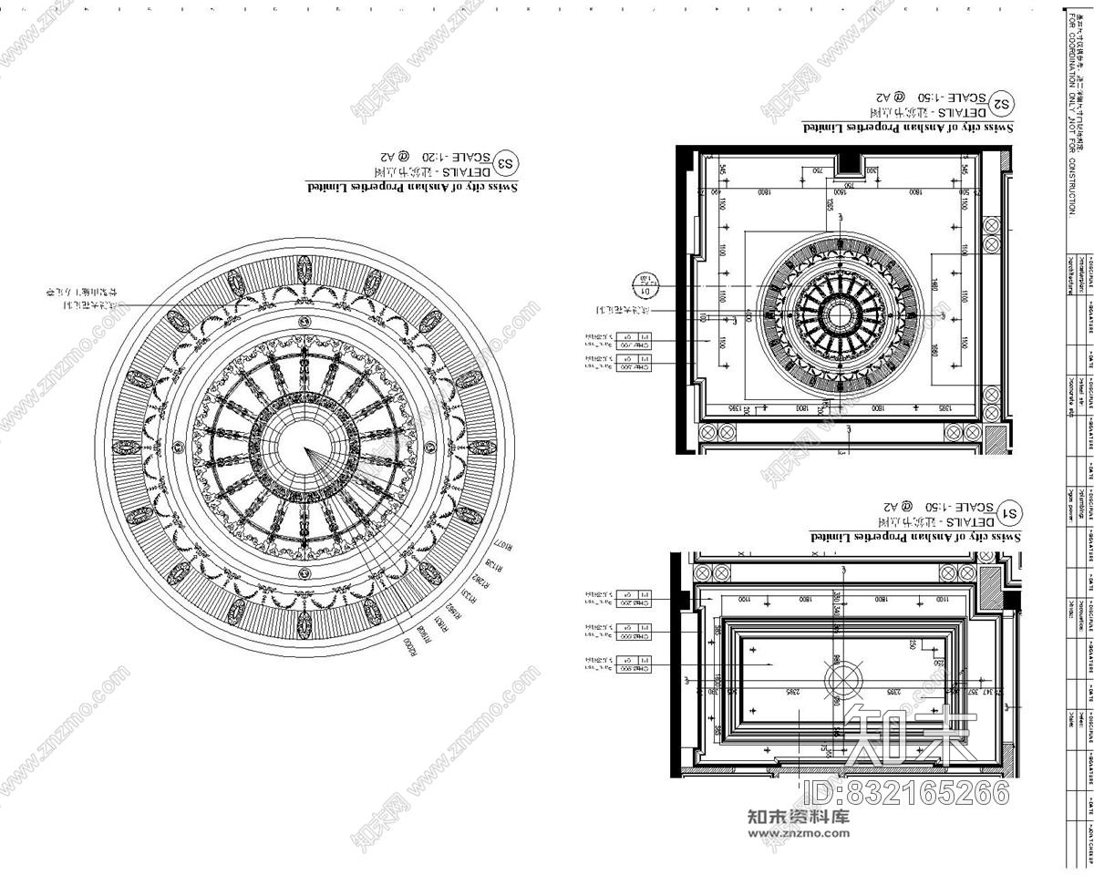 云澜湾置业-浪漫大气的售楼处施工图含效果图-科林斯&amp;建筑师.事务所施工图下载【ID:832165266】