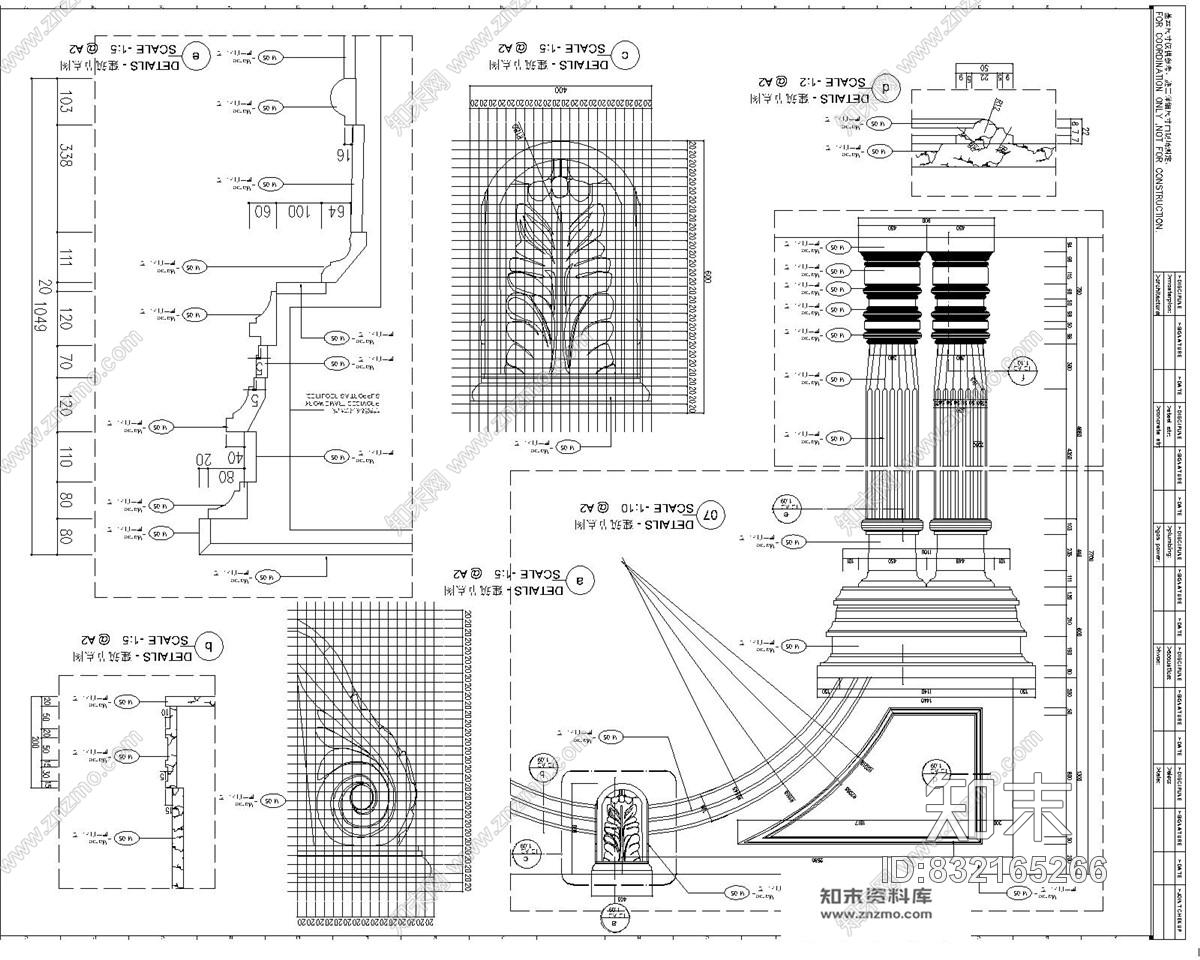 云澜湾置业-浪漫大气的售楼处施工图含效果图-科林斯&amp;建筑师.事务所施工图下载【ID:832165266】