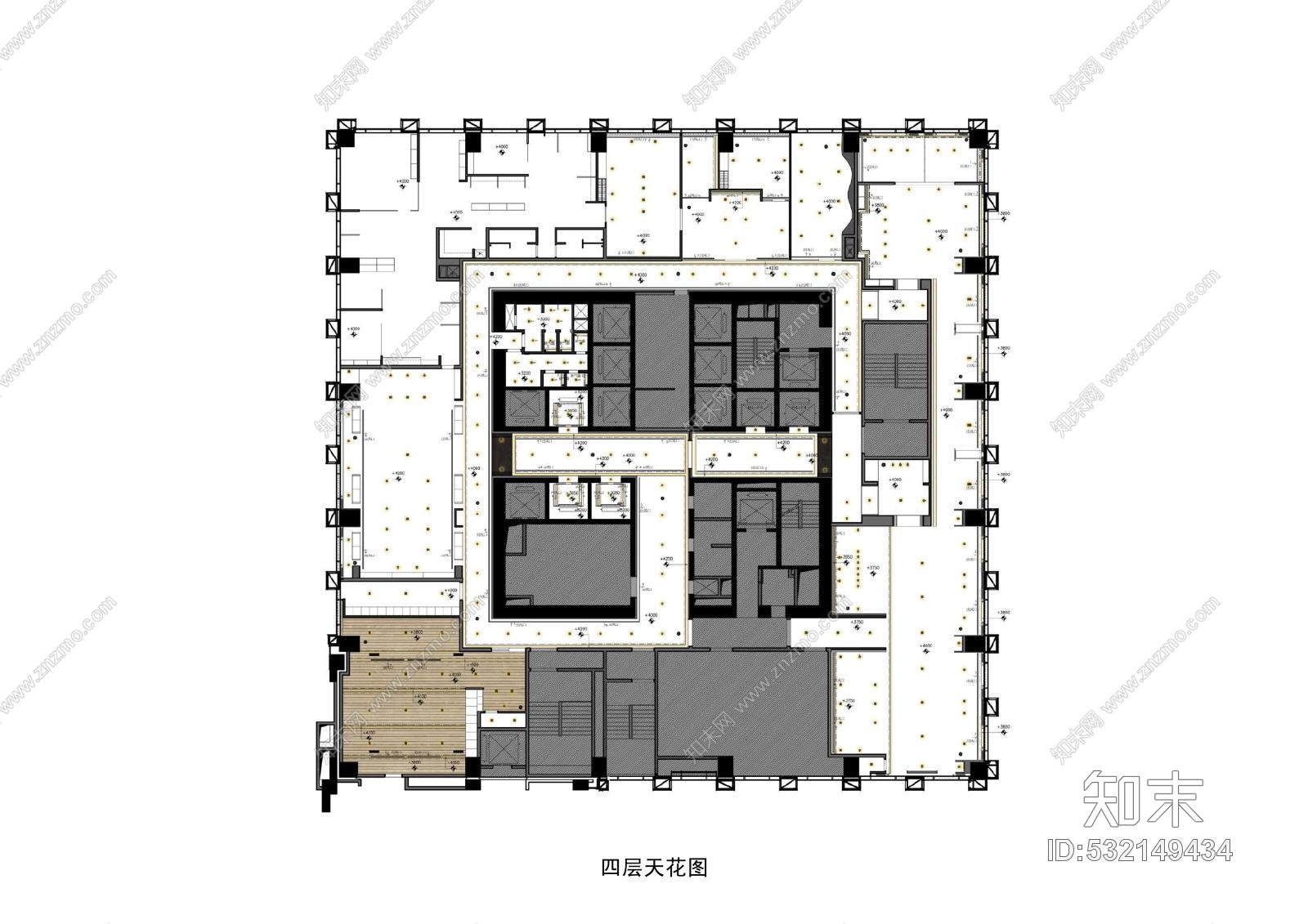 梁志天北京達美中心廣場酒店式公寓及寓深化豪宅項目-公設計方案cad施工图下载【ID:532149434】