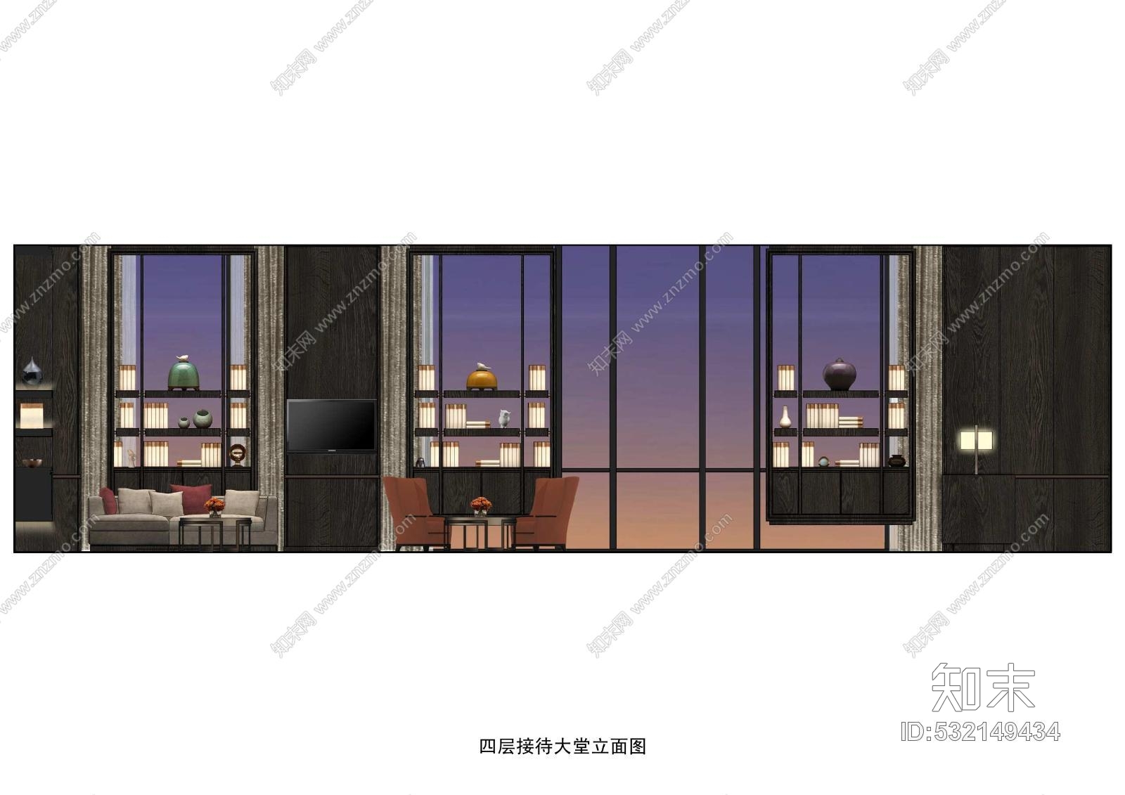 梁志天北京達美中心廣場酒店式公寓及寓深化豪宅項目-公設計方案cad施工图下载【ID:532149434】