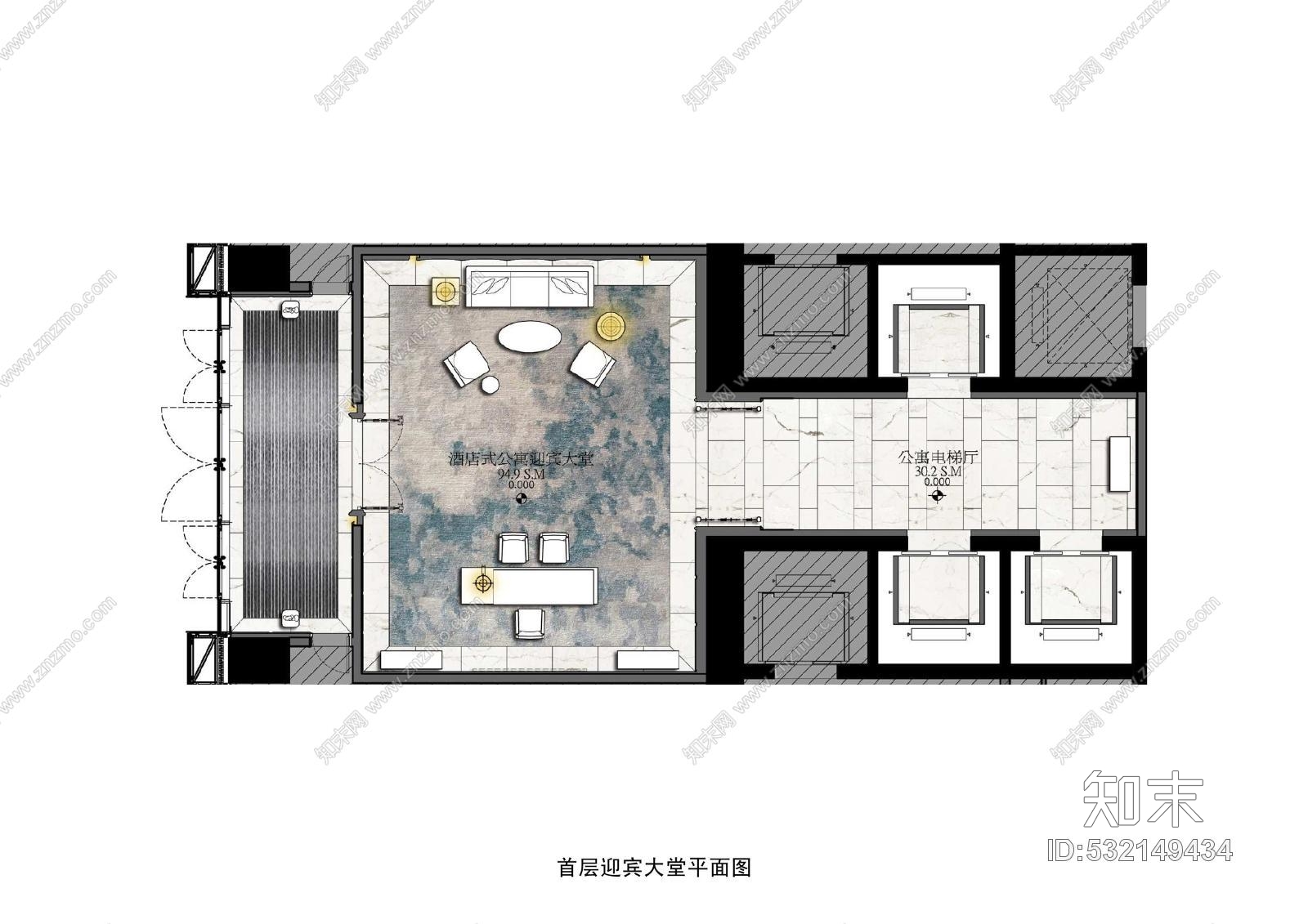 梁志天北京達美中心廣場酒店式公寓及寓深化豪宅項目-公設計方案cad施工图下载【ID:532149434】
