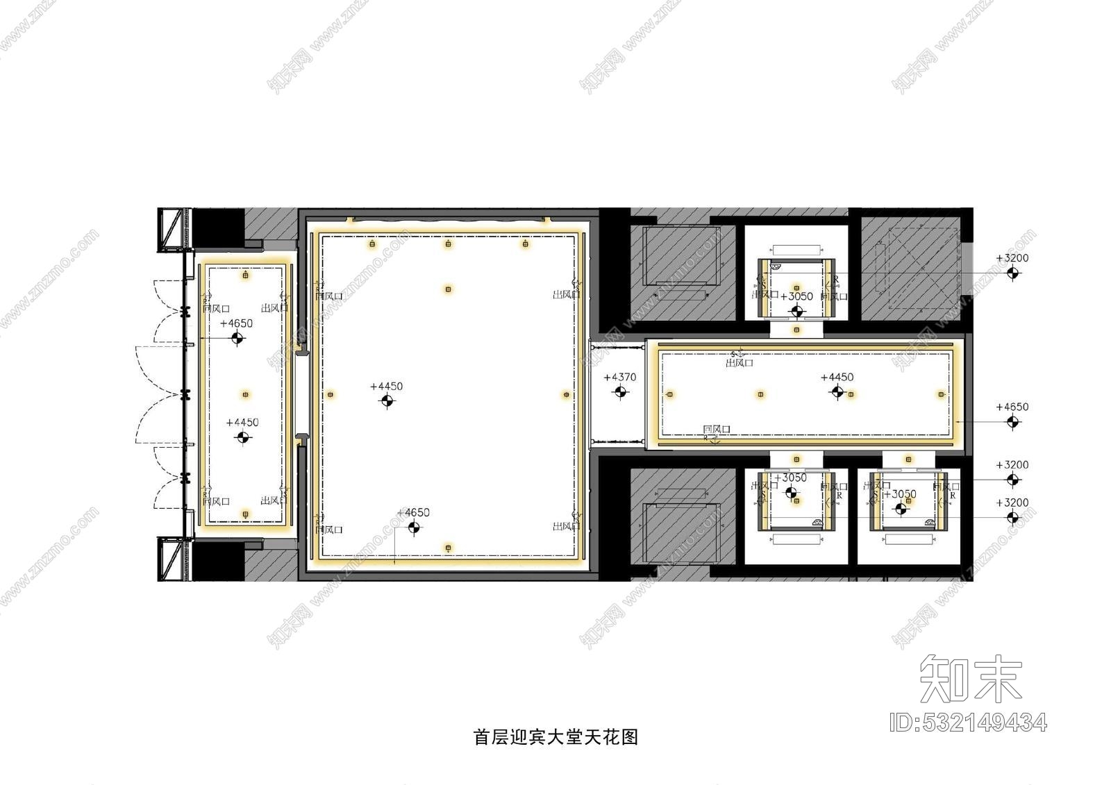 梁志天北京達美中心廣場酒店式公寓及寓深化豪宅項目-公設計方案cad施工图下载【ID:532149434】