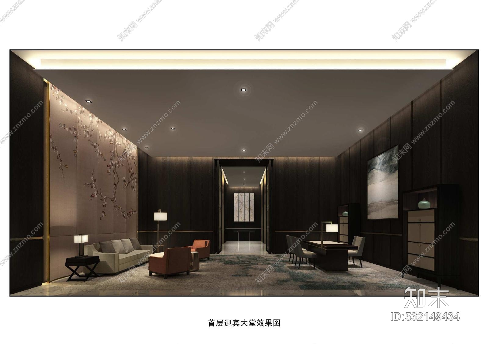 梁志天北京達美中心廣場酒店式公寓及寓深化豪宅項目-公設計方案cad施工图下载【ID:532149434】