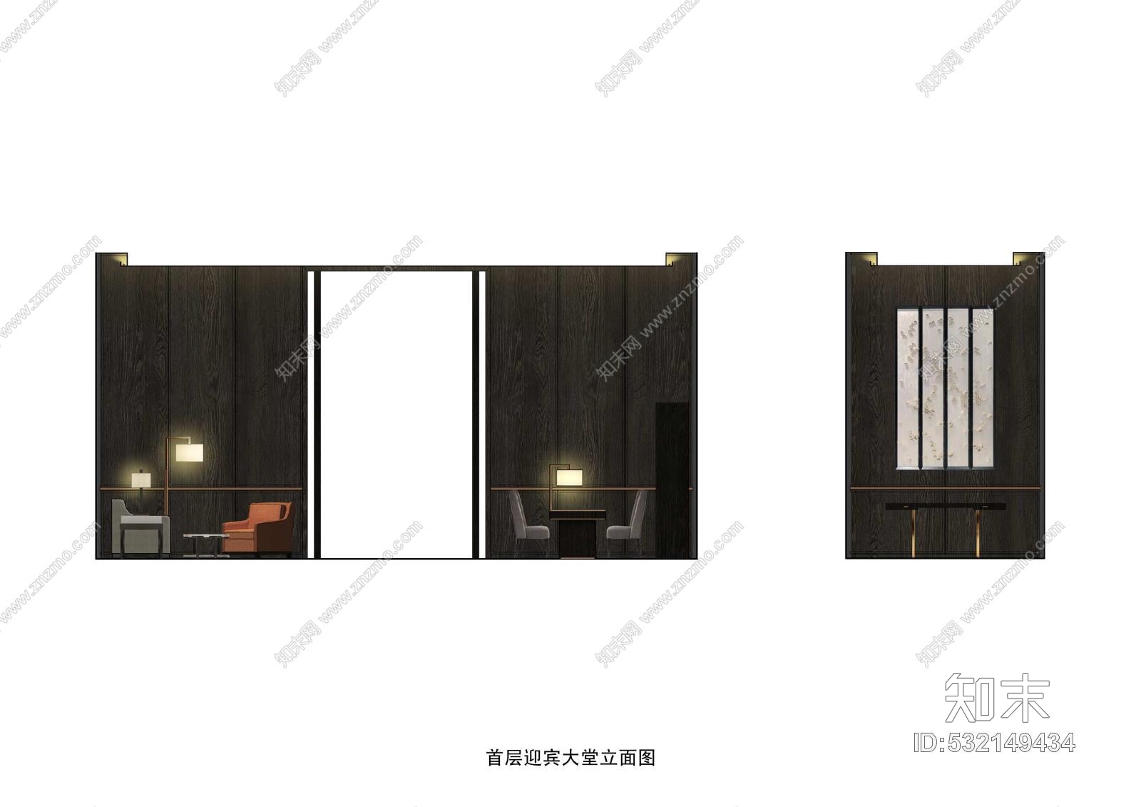 梁志天北京達美中心廣場酒店式公寓及寓深化豪宅項目-公設計方案cad施工图下载【ID:532149434】