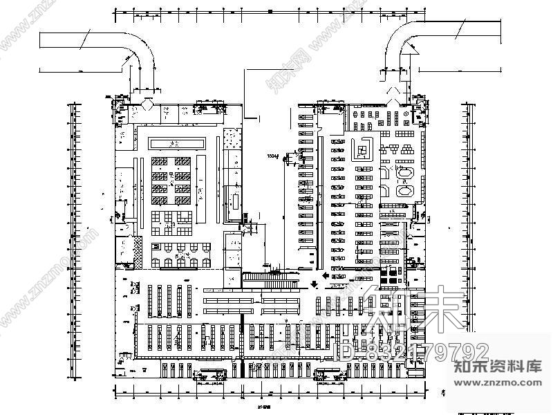 图块/节点北京某商场平面布置图cad施工图下载【ID:832179792】