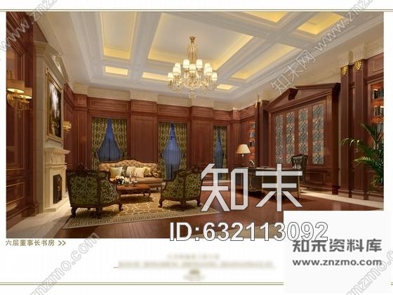 施工图苏州奢华欧式风格商务会所六层董事区室内装修图含效果cad施工图下载【ID:632113092】