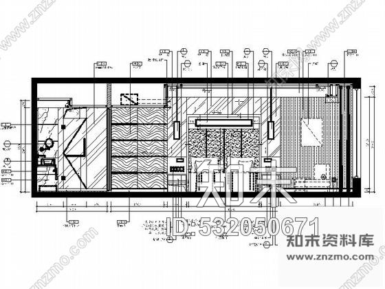 施工图长沙双人时尚客房装修图含效果cad施工图下载【ID:532050671】