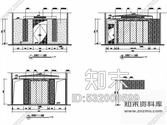 施工图广东精品新中式风格餐厅室内装修施工图含方案效果cad施工图下载【ID:532000599】