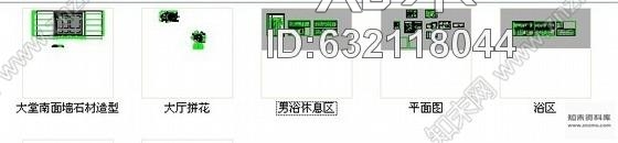 施工图桑拿洗浴休闲中心装修图cad施工图下载【ID:632118044】